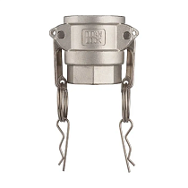 Камлок нержавеющий тип D розетка, внутр. резьба BSP 2 1/2", AISI304, TL250DSS TITAN LOCK