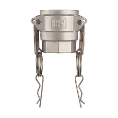 Камлок нержавеющий тип D розетка, внутр. резьба BSP 1/2", AISI304, TL50DSS TITAN LOCK