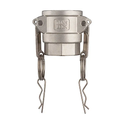 Камлок нержавеющий тип D розетка, внутр. резьба BSP 1 1/4", AISI316, TL125DSS316 TITAN LOCK