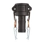 Камлок полипропиленовый тип С, розетка с хвостовиком 1 1/4" , TL125CPP TITAN LOCK