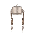 Камлок нержавеющий тип DC, заглушка для ниппеля 1 1/2", AISI304, TL150DCSS TITAN LOCK