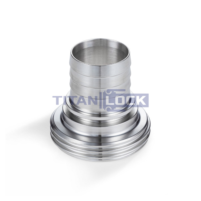 Резьбовой штуцер под рукав DIN 11851 DN40 нерж. 304 TL40THRS TITAN LOCK