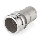 Камлок алюминиевый тип E серия "EcoLine", ниппель с хвостовиком 4", TL400EAL-EL TITAN LOCK