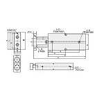 Плоский пневмоцилиндр серии TN с магнитным кольцом, 32X50, TLP-PC32X50TN-MG TITAN LOCK
