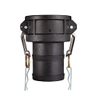 Камлок полипропиленовый тип С, розетка с хвостовиком 4", TL400CPP TITAN LOCK