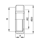 Молочная гайка по стандарту DIN 11851 DN15 нерж. 304 TL15NUTS TITAN LOCK