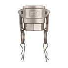 Камлок нержавеющий тип D розетка, внутр. резьба BSP 1", AISI304, TL100DSS TITAN LOCK