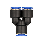 Фитинг-переходник цанговый Y-образный, 6-4-4 мм, пластик, тип PW, TLP-PW6-4 TITAN LOCK