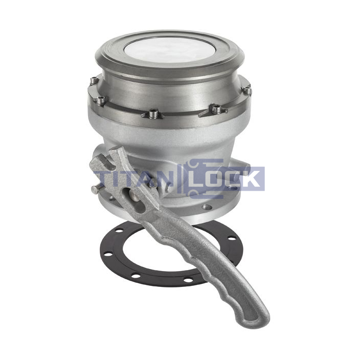 Адаптер API, с рукояткой, без смотрового стекла, алюминий, 4in, TL400API-H TITAN LOCK