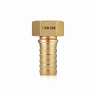 Штуцер для пара  DIN 2826, с концом под рукав, латунь, вн.резьба, 1" TLSTDIN-F1 TITAN LOCK