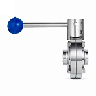 Затвор дисковый нержавеющий (AISI304) DN40, типа сварка-сварка TLSD040WDS TITAN LOCK