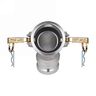 Камлок алюминиевый тип DА (переходник 45° розетка 4" х ниппель 4"), TL400DAAL45 TITAN LOCK