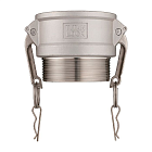 Камлок нержавеющий тип B розетка, наруж. резьба BSP 8", AISI304, TL800BSS TITAN LOCK