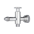 Нижний кран уровнемера с пробоотборником DN15 (трубка 20мм), нерж. 304, TL015LTLS TITAN LOCK