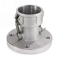 Камлок нержавеющий тип FC, розетка с фланцем 5", AISI316, TL500FCSS TITAN LOCK