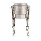 Камлок нержавеющий тип D розетка, внутр. резьба BSP 2 1/2", AISI304, TL250DSS TITAN LOCK