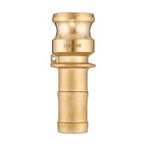 Камлок латунный тип E, ниппель с хвостовиком 1/2", TL50EBR TITAN LOCK