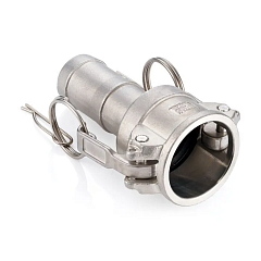 Камлок нержавеющий тип С, розетка с хвостовиком 1/2", AISI304, TL50CSS TITAN LOCK