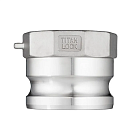 Камлок нержавеющий тип А ниппель, внутр. резьба BSP 8", AISI304, TL800ASS TITAN LOCK