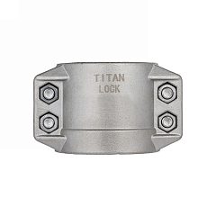 Усиленный 4-х болтовый хомут, нерж. сталь, TL25X6SS TITAN LOCK