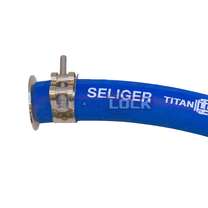 Пищевой напорный рукав «SELIGER», вн. диам. 63мм, -40C, 10bar, EPDM, TL063SL TITAN LOCK