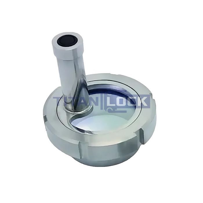 Диоптр гаечный под сварку, нержавеющий, с подсветкой DN65, TL065DWWDB TITAN LOCK