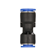 Фитинг-переходник цанговый Y-образный, 6-4-4 мм, пластик, тип PW, TLP-PW6-4 TITAN LOCK