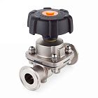 Мембранный клапан нерж.316 типа clamp-clamp, DN80 DIN TL80DVCLSS TITAN LOCK