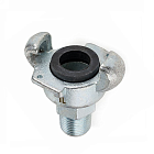 Соединение для воздуха "GERMES" (AIR KING), 3/8" с наруж. резьбой NPT, сталь TLGMM3/8 TITAN LOCK