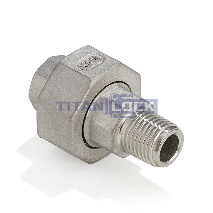 Американка конусная нержавеющая (AISI304) 1", ВР/НР TL1UFMC TITAN LOCK