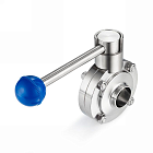 Затвор дисковый нержавеющий (AISI304) DN40, типа сварка-сварка TLSD040WDS TITAN LOCK