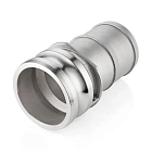 Камлок нержавеющий тип E, ниппель с хвостовиком 3", AISI304, TL300ESS TITAN LOCK