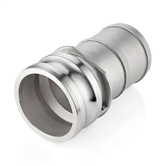 Камлок нержавеющий тип E, ниппель с хвостовиком 6", AISI304, TL600ESS TITAN LOCK