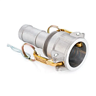 Камлок алюминиевый тип С, розетка с хвостовиком 1", TL100CAL TITAN LOCK