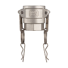 Камлок нержавеющий тип D розетка, внутр. резьба BSP 3/4", AISI304, TL75DSS TITAN LOCK