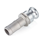 Камлок алюминиевый тип E, ниппель с хвостовиком 1", TL100EAL TITAN LOCK