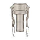 Камлок нержавеющий тип C, розетка с хвостовиком 1 1/2", AISI316, TL150CSS316 TITAN LOCK