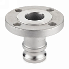 Камлок нержавеющий тип FA, ниппель с фланцем 3/4", AISI316, TL75FASS TITAN LOCK