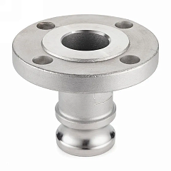 Камлок нержавеющий тип FA, ниппель с фланцем 1", AISI316, TL100FASS TITAN LOCK