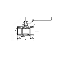 Шаровый кран, резьба BSP, латунь, 4in, TL400BVBR TITAN LOCK
