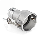 Камлок нержавеющий тип DА (переходник розетка 4" х ниппель 2"), TL4020DASS TITAN LOCK