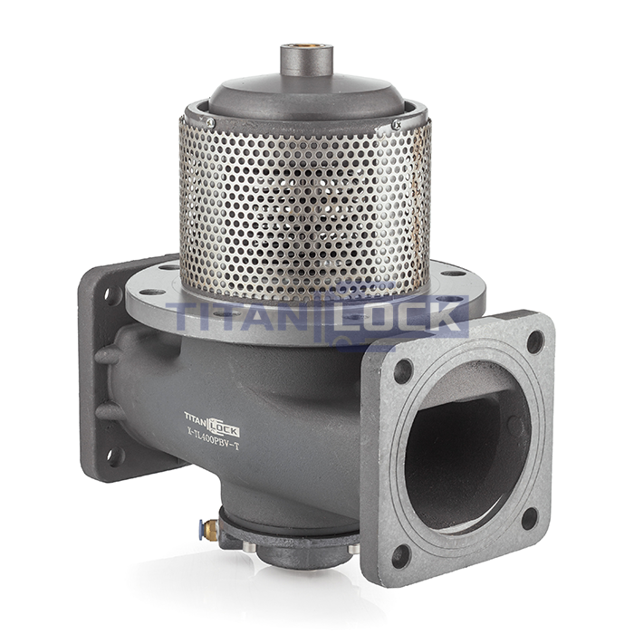 Пневматический донный клапан, Т-образный, алюминий, 4in, TL400PBV-T TITAN LOCK