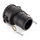 Камлок полипропиленовый тип С, розетка с хвостовиком 4", TL400CPP TITAN LOCK