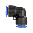 Фитинг цанговый угловой, 8 мм, пластик, тип PUL, TLP-PUL8 TITAN LOCK