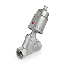 Седельный клапан наклонный, нерж. 304 с пневмоприводом (нерж.), DN25 TL25CPAVS TITAN LOCK
