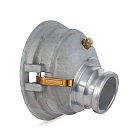 4in переходник гравитационный для API адаптера, с камлоком 3in алюминий и клапаном TL400GAV300AL TITAN LOCK