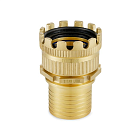 Соединение TankWagen, комплект (муфта MK б/рукоятки + штуцер под рукав), латунь, TLMKS50BR TITAN LOCK