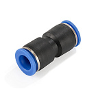 Фитинг цанговый прямой, 6 мм, пластик, тип PUC, TLP-PUC6 TITAN LOCK