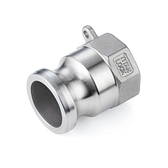 Камлок нержавеющий тип A ниппель, внутр. резьба BSP 1", AISI316, TL100ASS316 TITAN LOCK