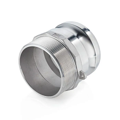Камлок нержавеющий тип F ниппель, наруж. резьба BSP 6", AISI304, TL600FSS TITAN LOCK